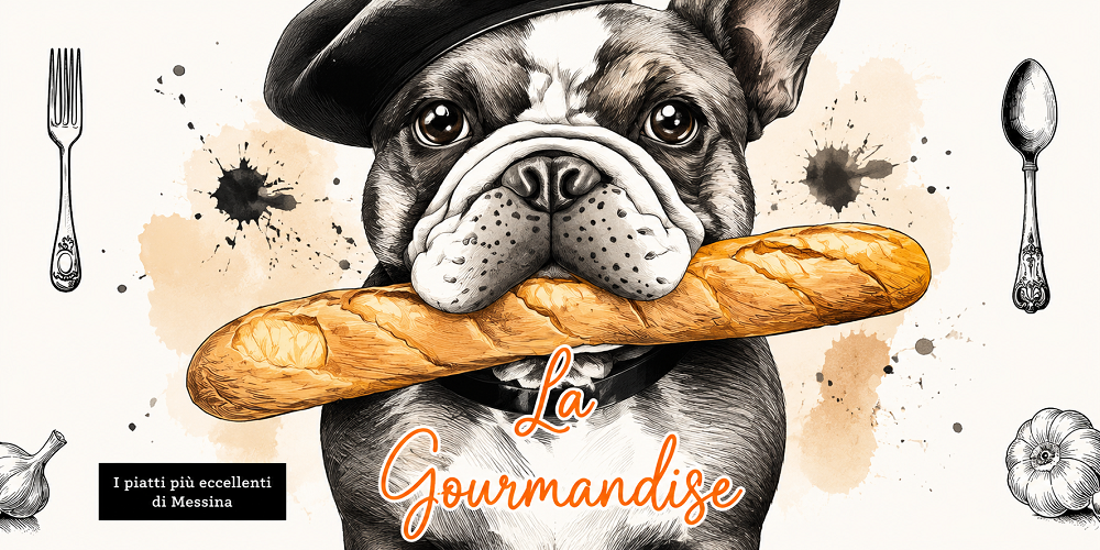 “La Gourmandise Messina con panini artigianali e pane cunzato siciliano”